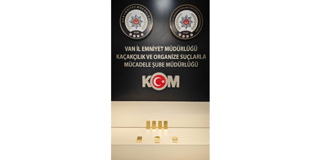 Van’da 30 milyon TL değerinde 7 kilo altın ele geçirildi