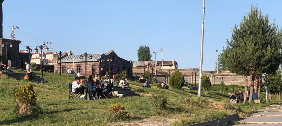 Kars'ta Bayram Tatilinde Piknik Keyfi