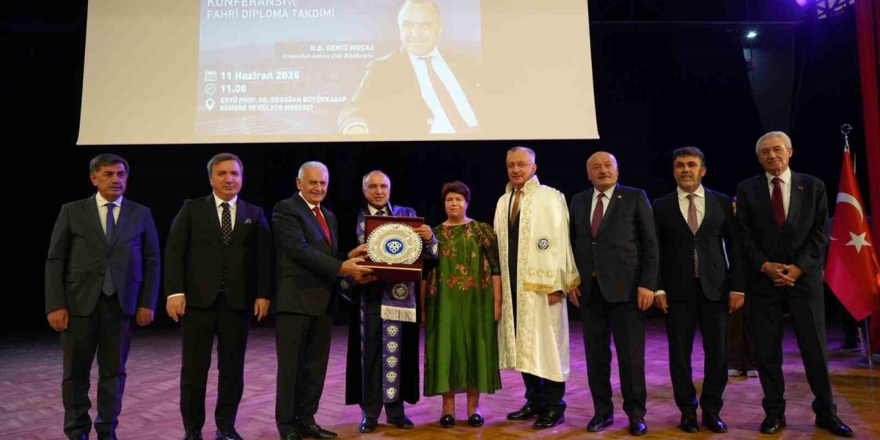 Arnavutluk Eski Büyükelçisi Genji Mucaj’a Fahri Doktora Ünvanı