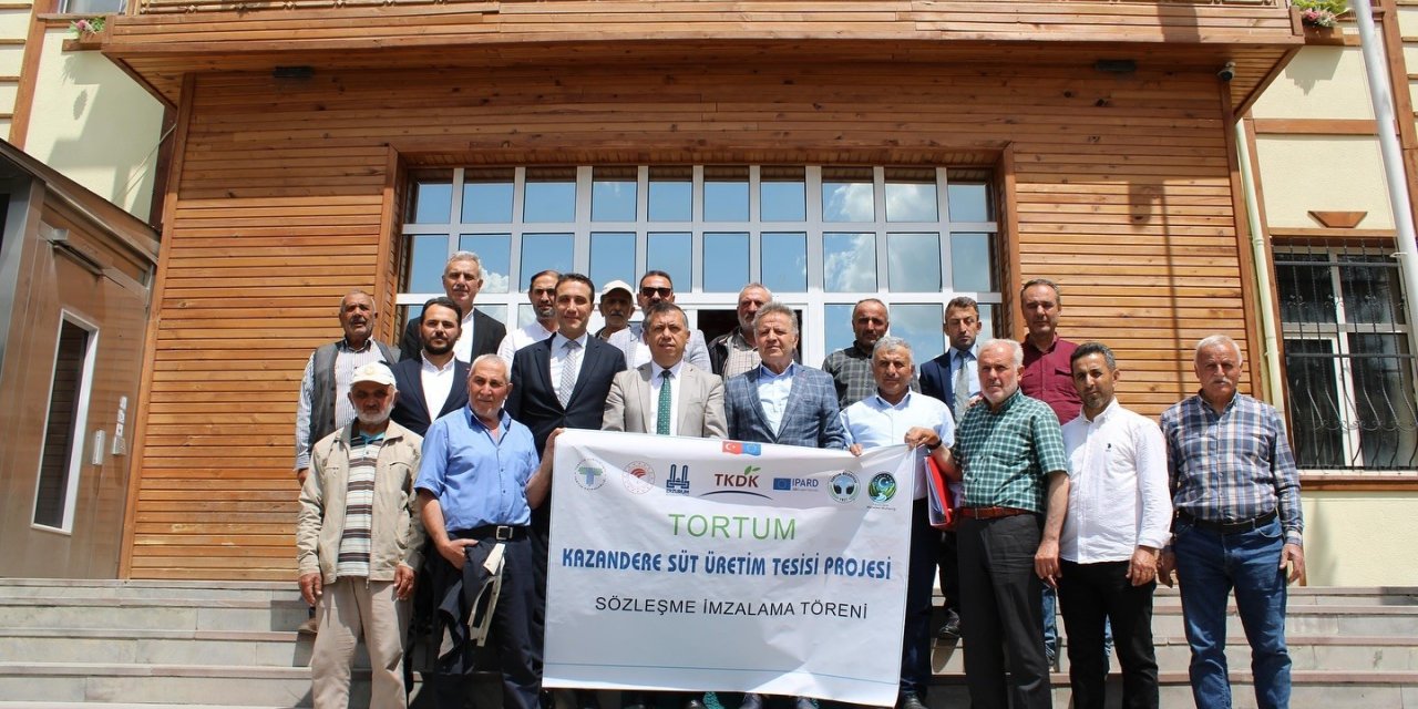 Süt üretimi için 30 milyonluk projenin imzaları atıldı