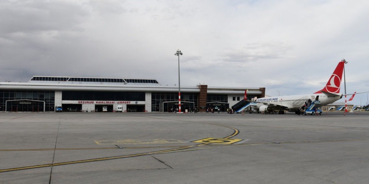 Erzurum’da bir ayda 694 uçuş gerçekleşti