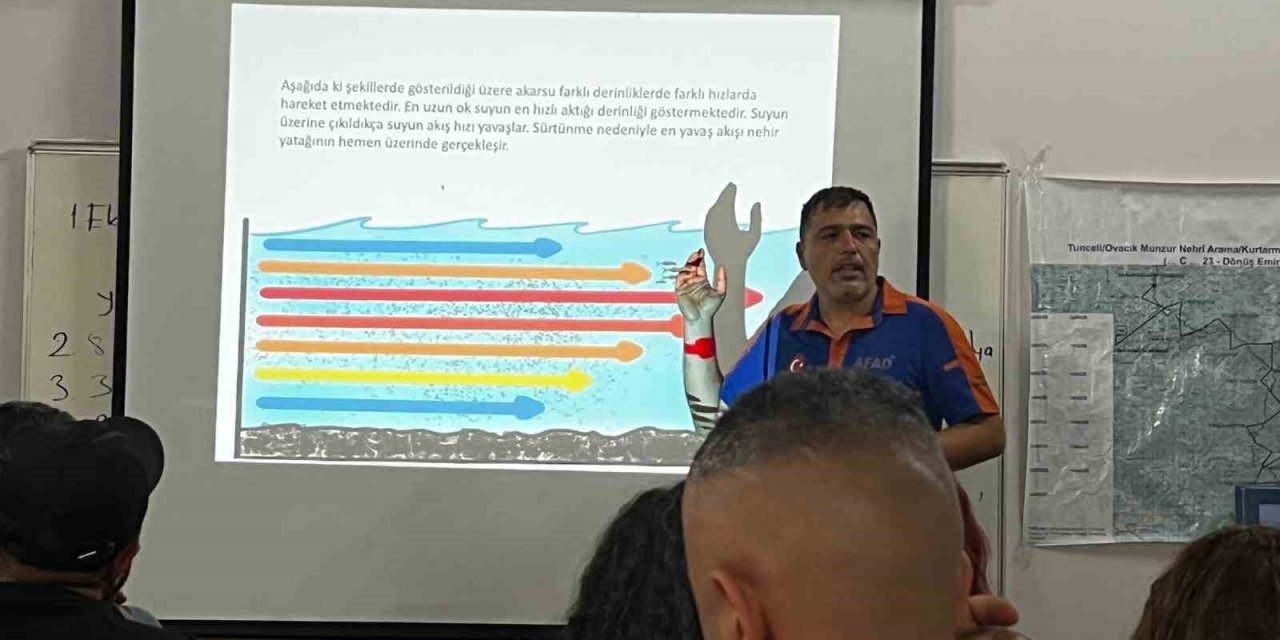 Tunceli’de su üstü arama kurtarma eğitimleri başladı