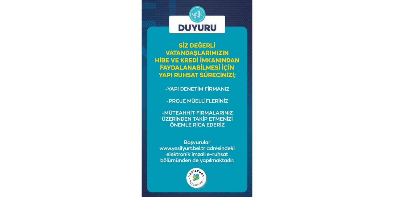 Yeşilyurt’ta Yerinde Dönüşüm için geri sayım başladı