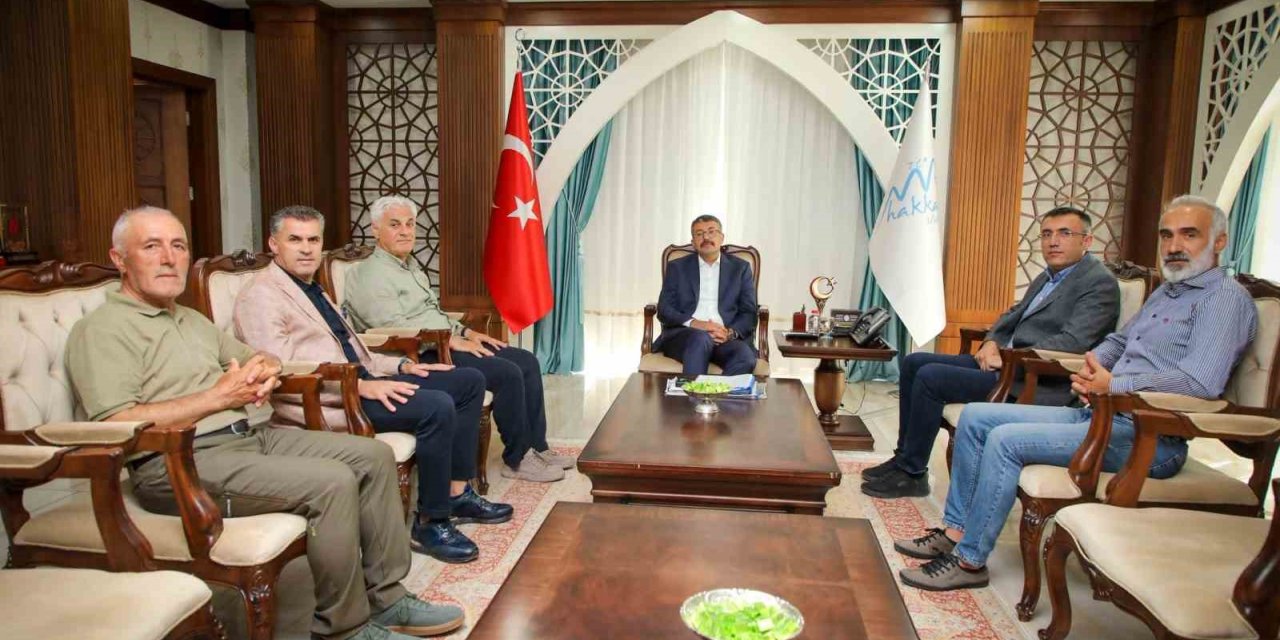 Vali Çelik, dağcılık federasyonu heyetini ağırladı