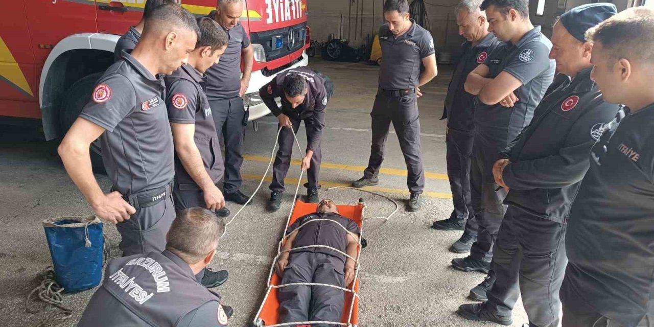 Erzurum İtfaiyesi’nin ortalama varış süresi 4 dakika 28 saniye