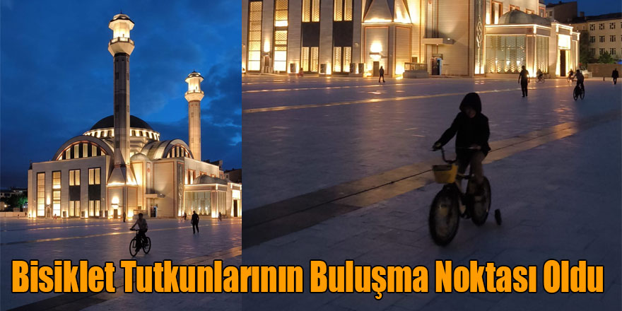 Sultan Alparslan Külliyesi Bahçesi Bisiklet Tutkunlarının Buluşma Noktası Oldu