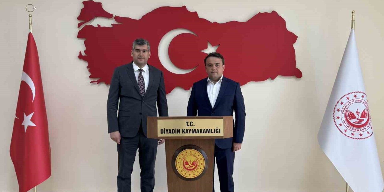 Diyadin Kaymakamı Korkusuz’a ayırlı olsun ziyareti