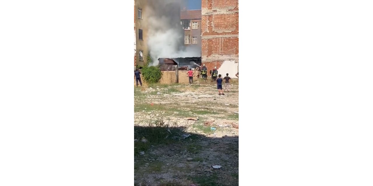 Elazığ’da odunluk yangını söndürüldü