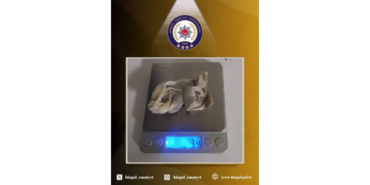 Bingöl’de uyuşturucu operasyonu