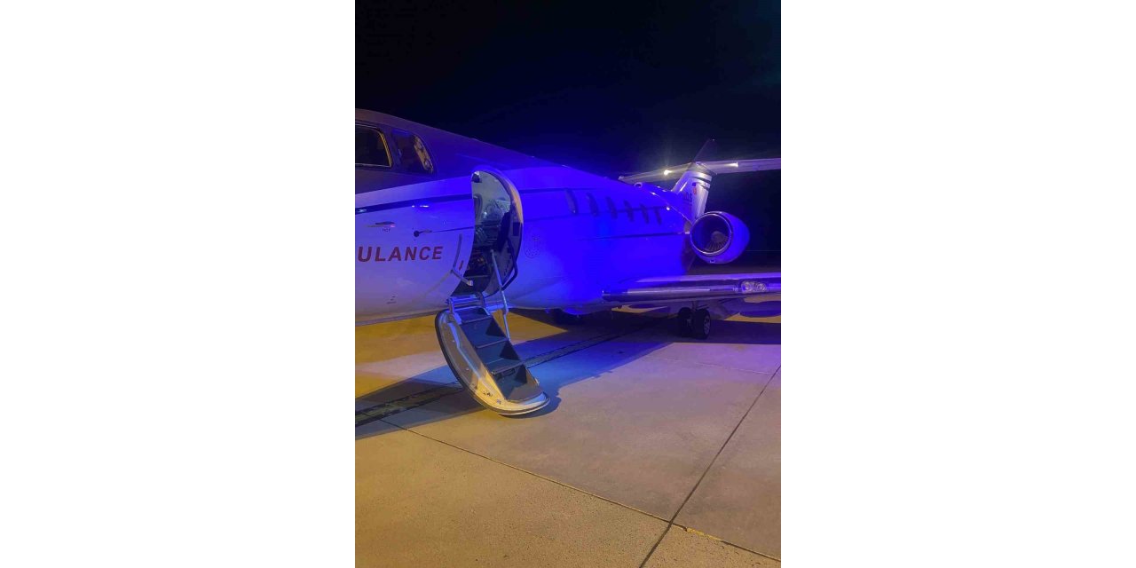 Doğuştan akciğer damarları gelişmeyen bebek uçak ambulansla Ankara’ya sevk edildi
