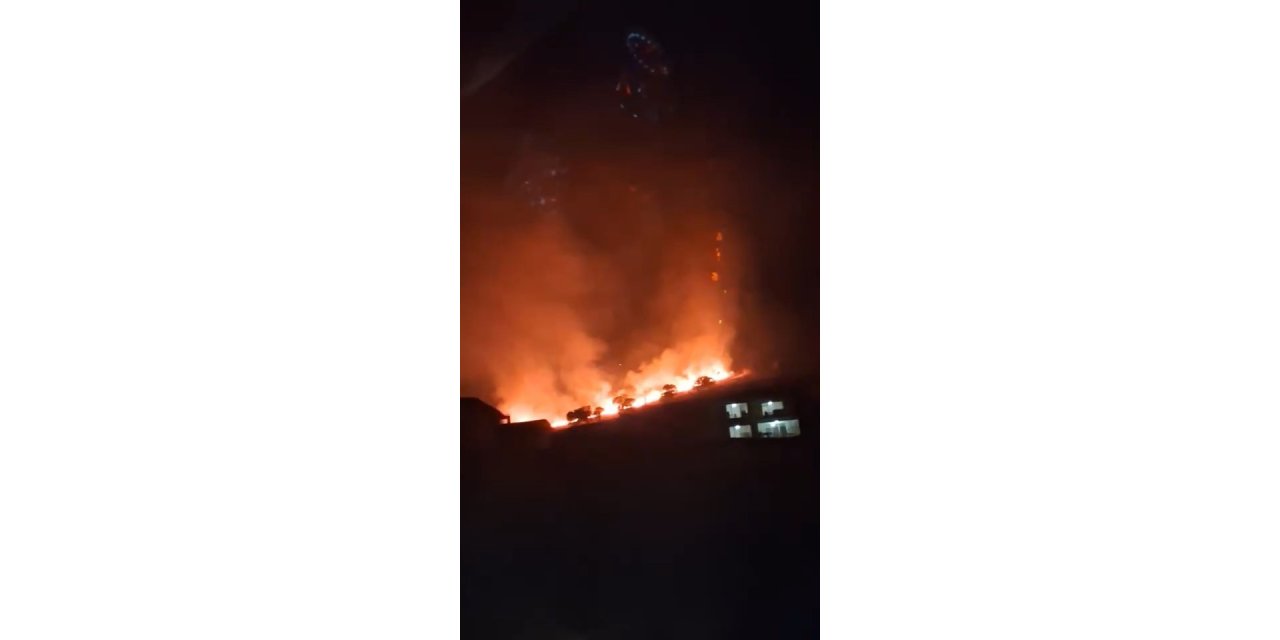 Elazığ’daki örtü yangını söndürüldü