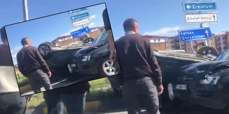 Kars’ta iki otomobil çarpıştı: 2 yaralı