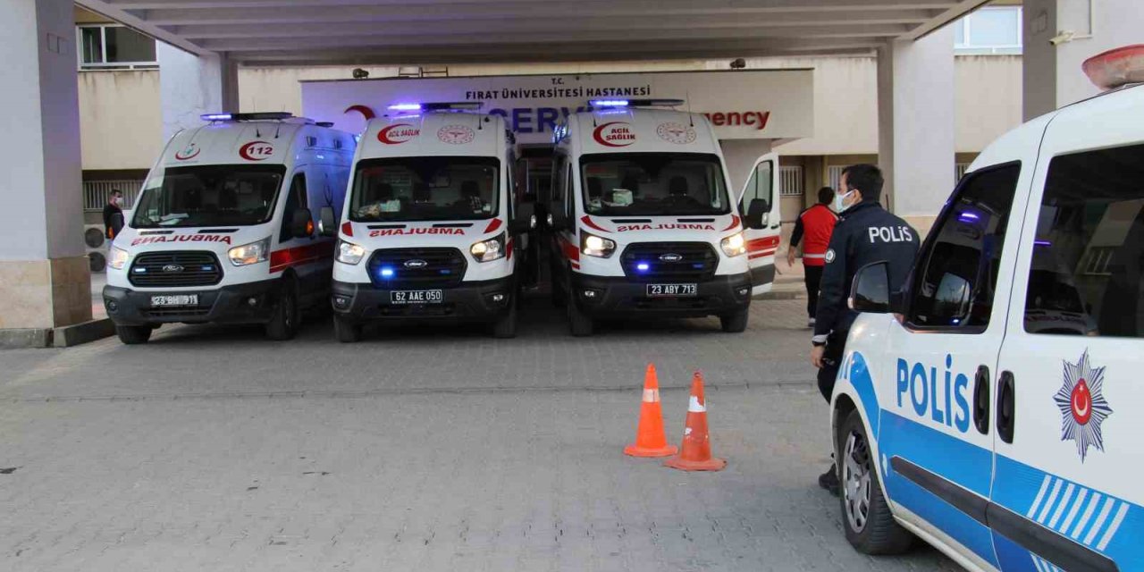 Elazığ’da zincirleme trafik kazası: 1 yaralı
