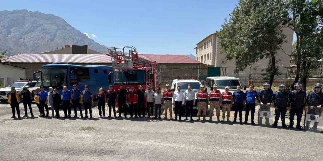 Cezaevinde deprem ve yangın tatbikatı