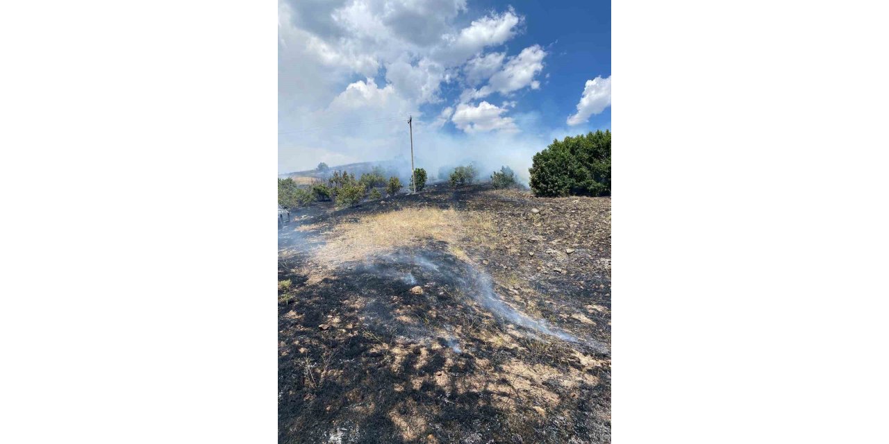 Cam kırığı yangına neden oldu