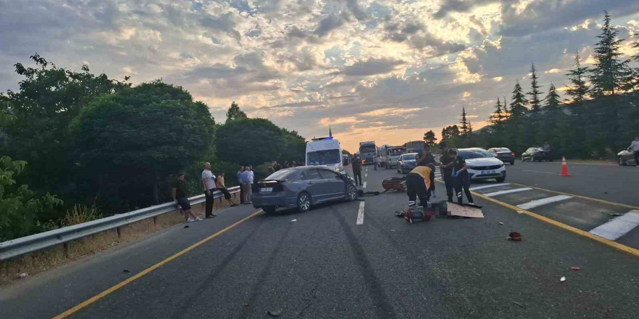 Elazığ’da trafik kazası: 1 ölü 1 yaralı