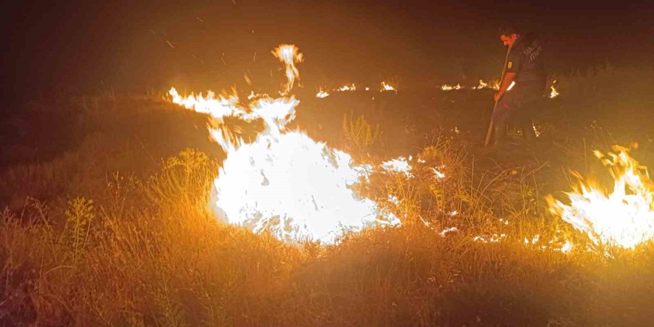 Malatya’da bahçe yangını