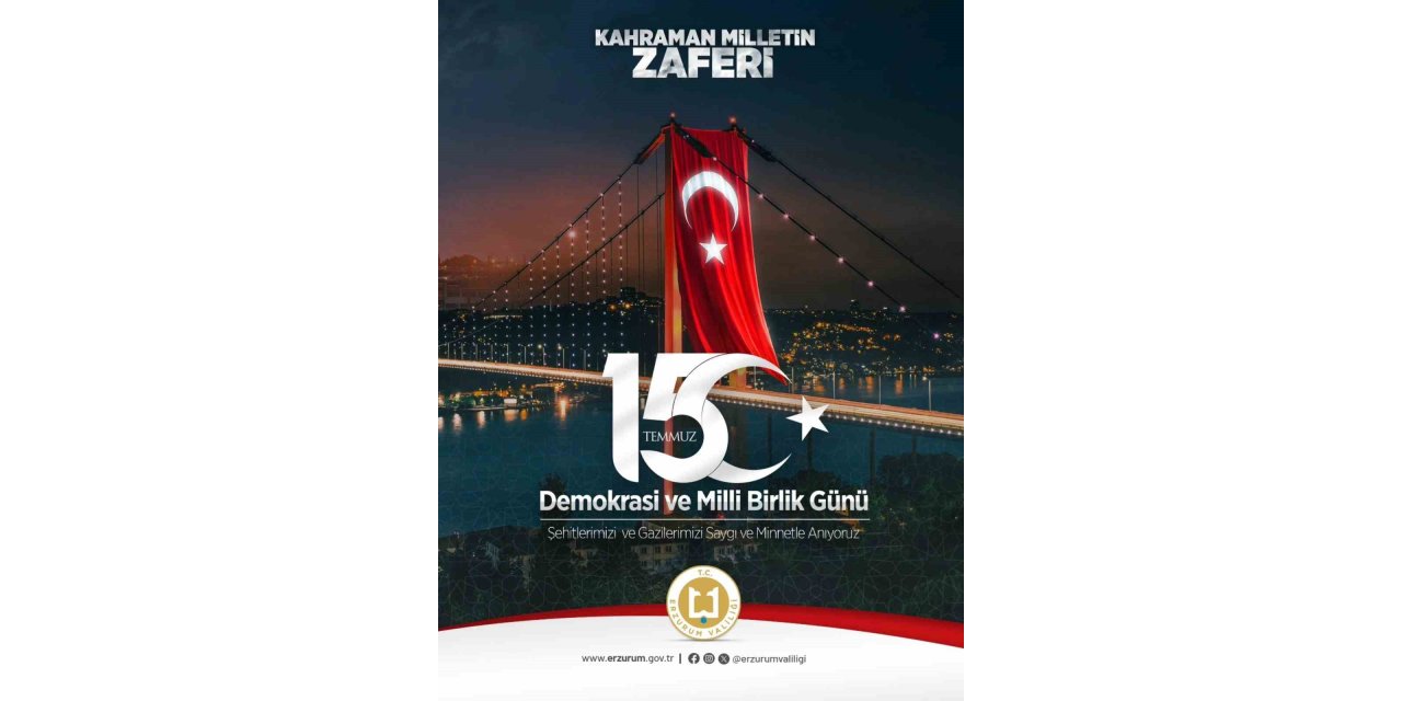 Vali Çiftçi’den 15 Temmuz mesajı