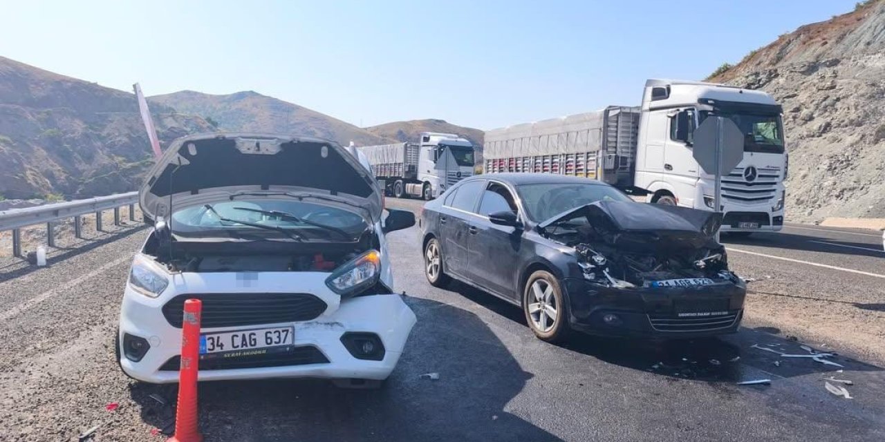 Elazığ zincirleme trafik kazası: 1 yaralı