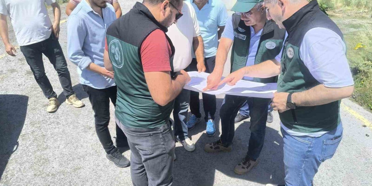 DSİ Bölge Müdürü Kotan,  yürütülen çalışmaları yerinde gördü