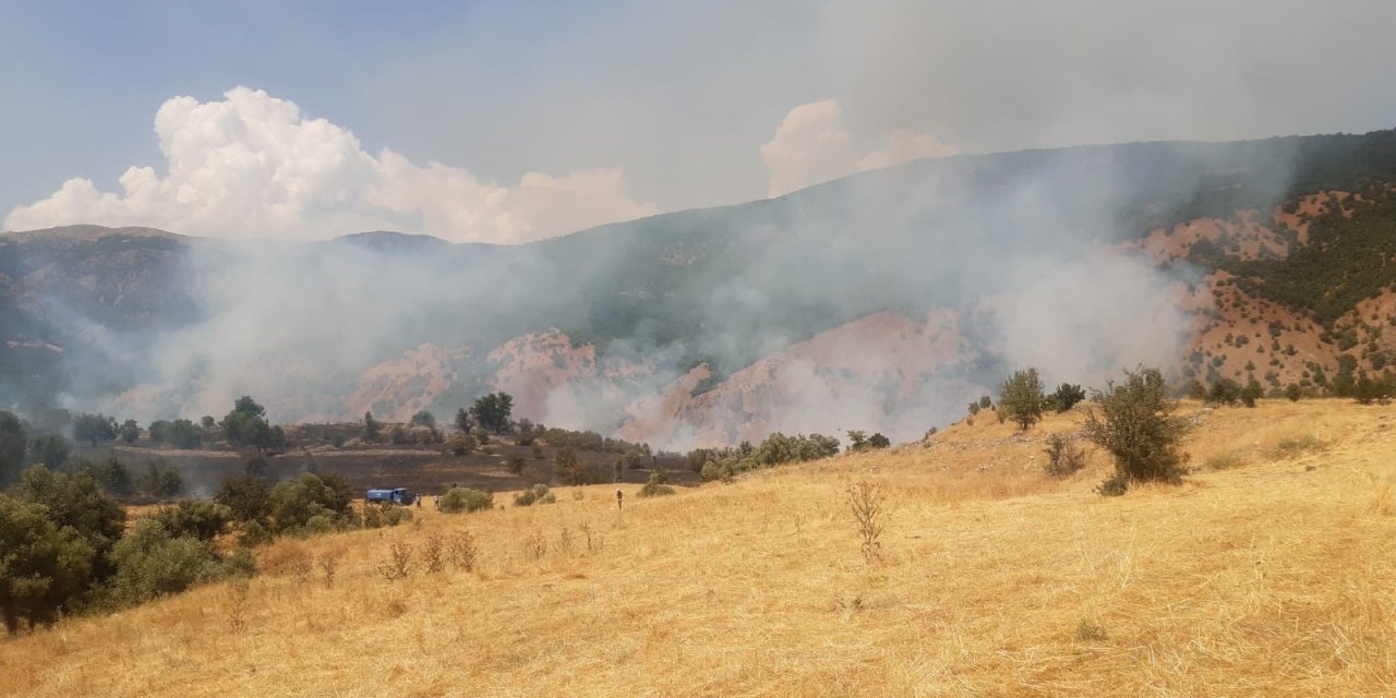 Tunceli’de çıkan yangın büyük ölçüde söndürüldü