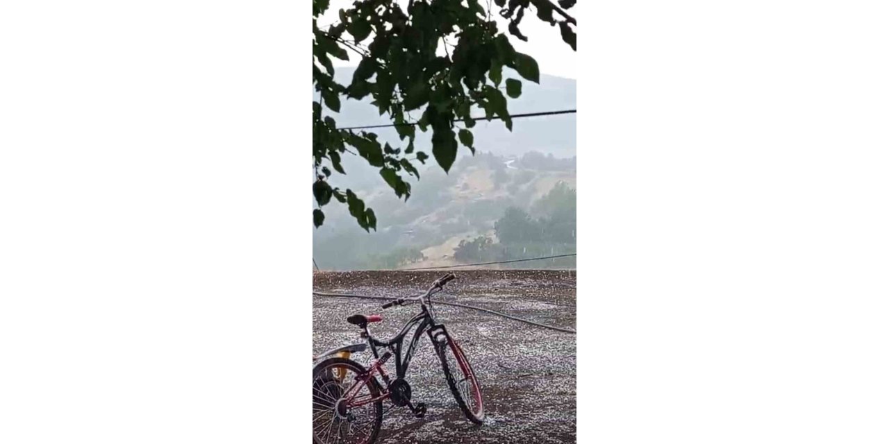 Karakoçan’da dolu yağışı