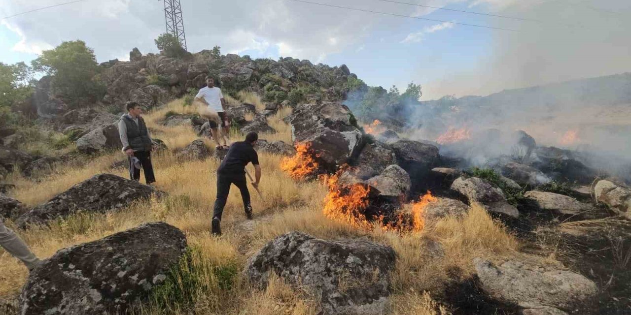 Bitlis’te örtü yangını