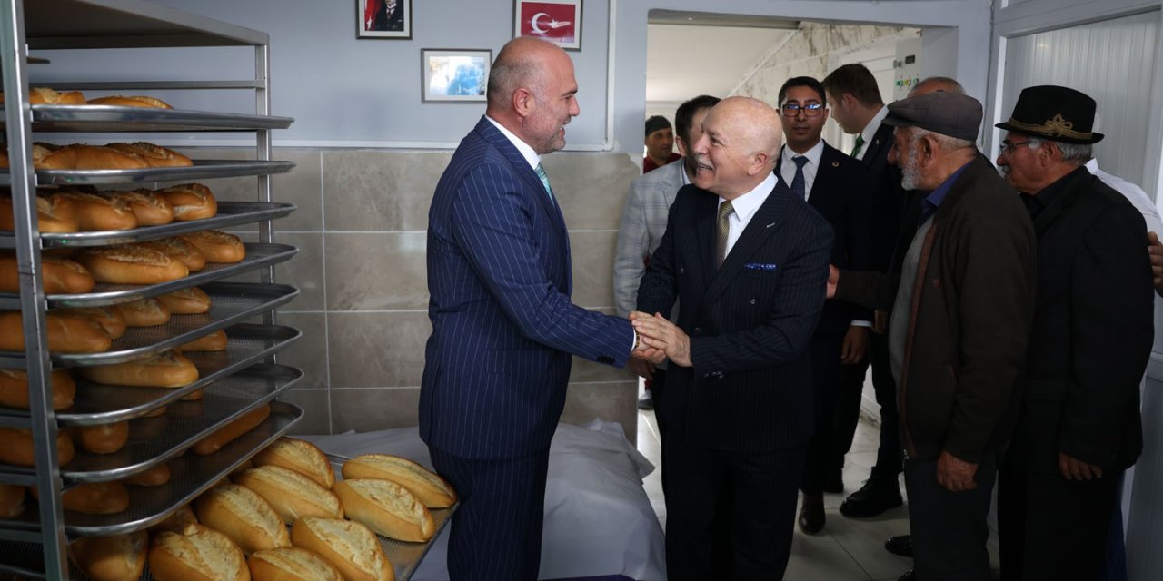 Erzurum Büyükşehir Belediyesi Damal’da halk ekmek fırını açtı