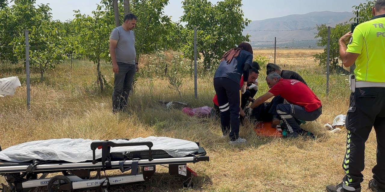 Erzincan’da şarampole uçan otomobilin sürücüsü yaralandı