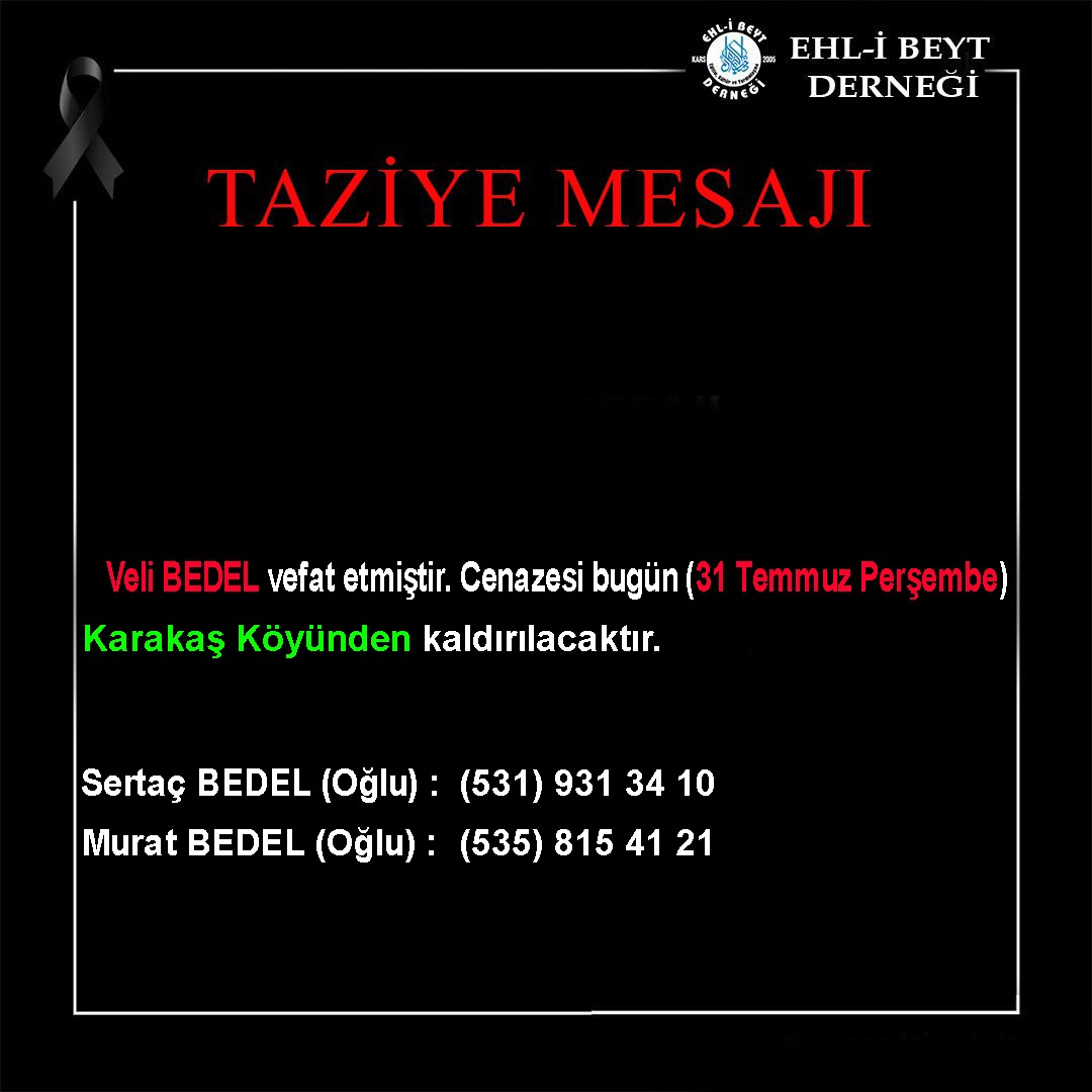 Taziye Mesajı