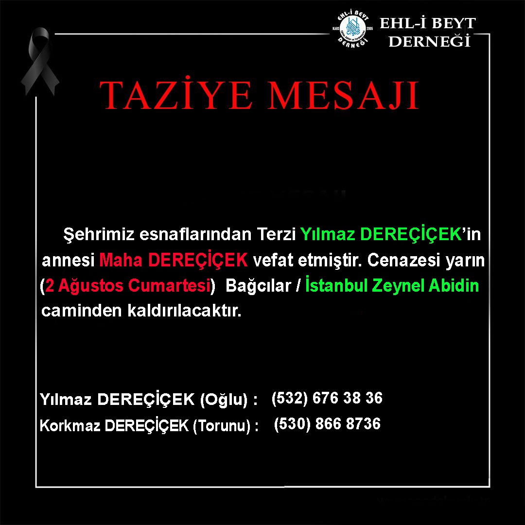 Taziye Mesajı