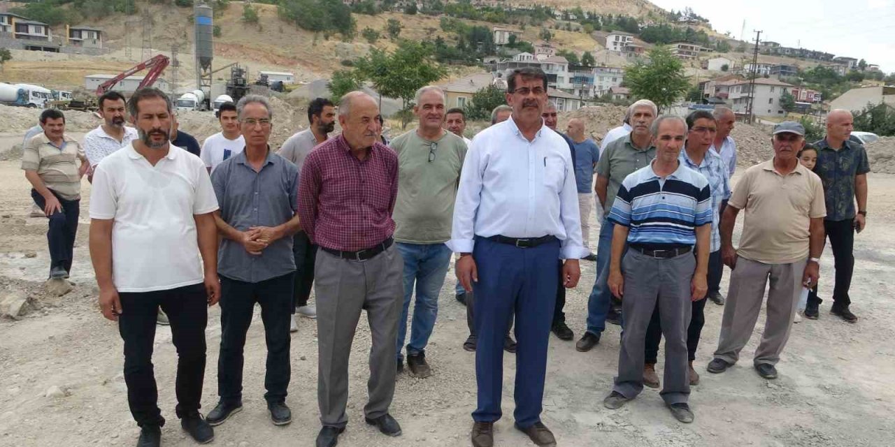 Malatya’da beton santrali tepkisi