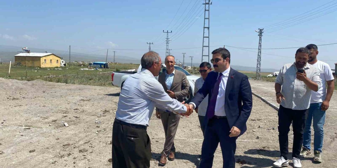 Kaymakam Akköz, KÖYDES çalışmalarını yerinde inceledi