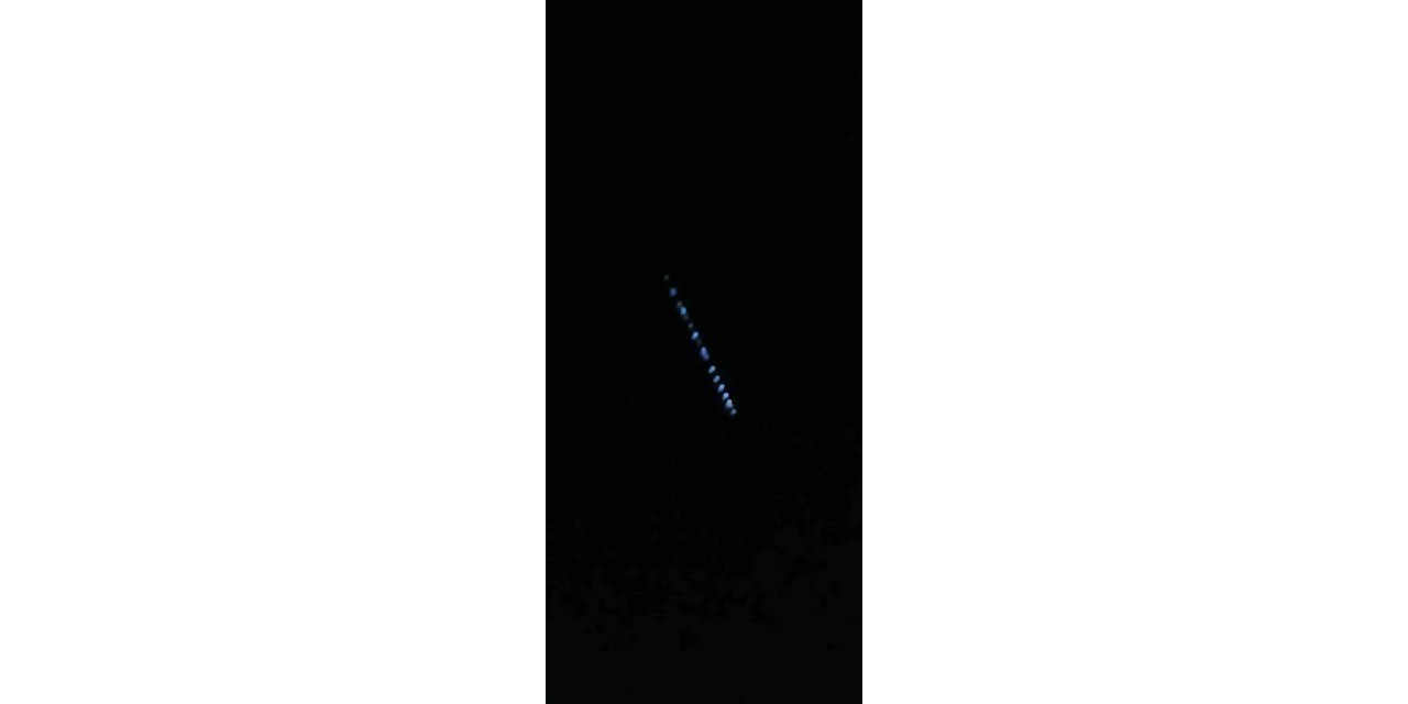 Elon Musk’ın ‘Starlink uydu zinciri’ Erzincan semalarında görüldü