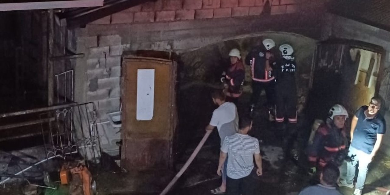 Malatya’da ahır yangını