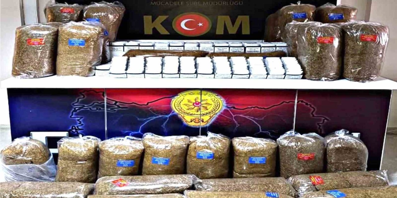 Erzincan’da 480 paket kaçak tütün ele geçirildi