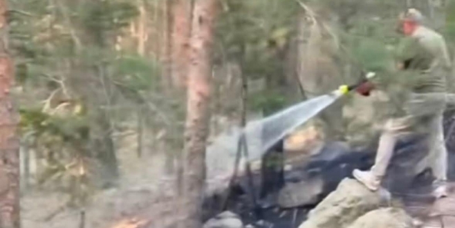 Sarıkamış’ta Orman Yangınına Erken Müdahale Faciayı Önledi