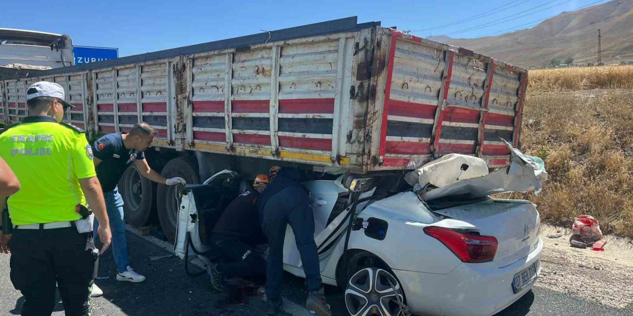Erzurum’da trafik kazası: 1 ölü