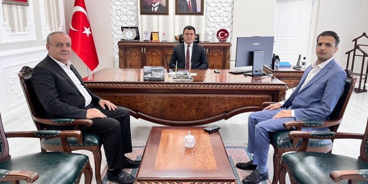 Ağrı TEİAŞ ve Ağrı Havaalanı müdürlerinden Kaymakam Dertlioğlu’na ziyaret