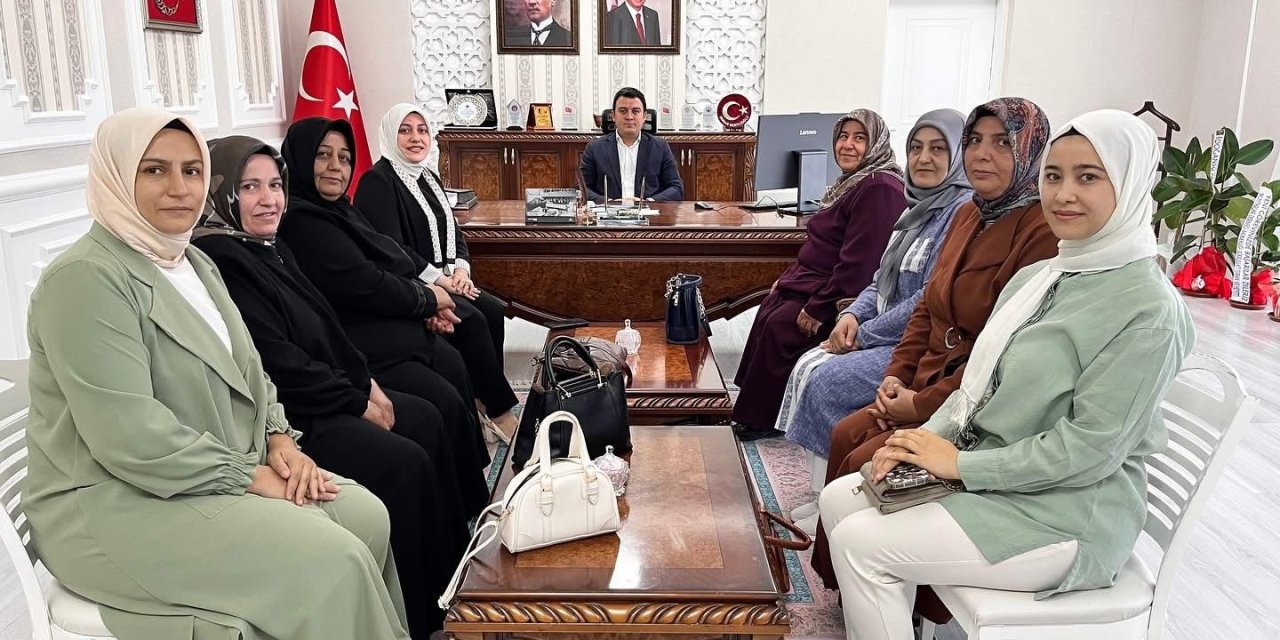 Kadın Kollarından Kaymakam Dertlioğlu’na ziyaret