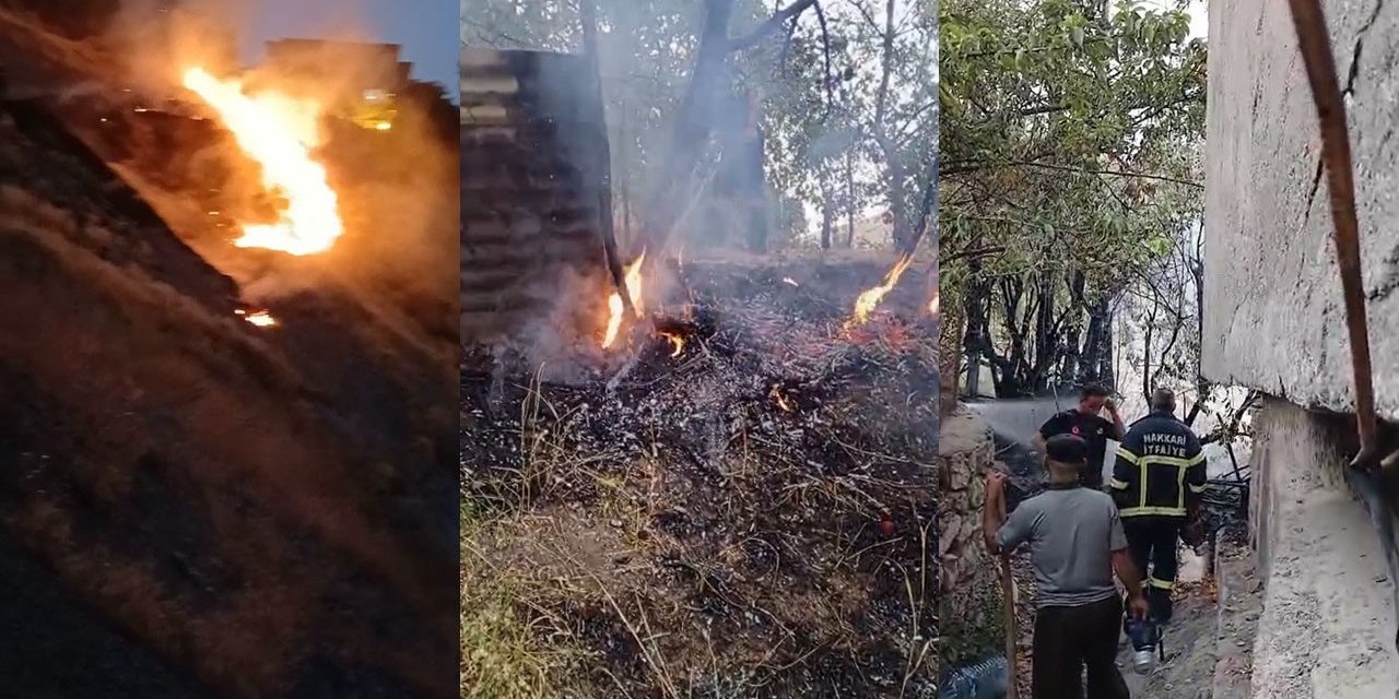 Hakkari’de çıkan yangınlara zamanında müdahale