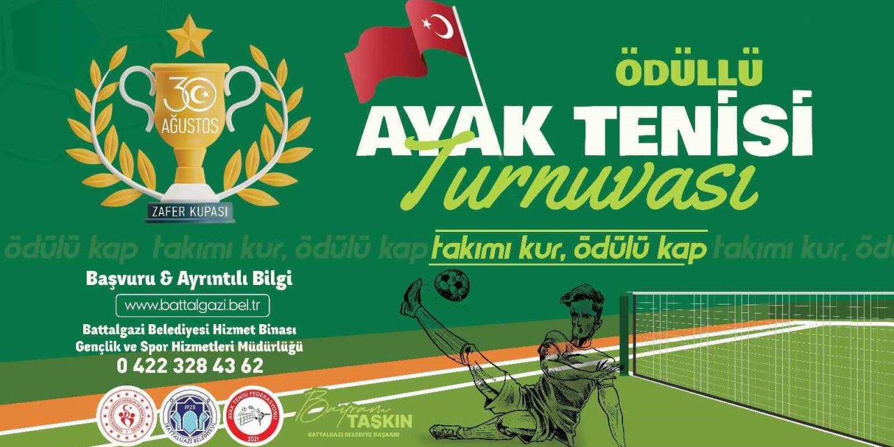 Battalgazi Belediyesi’nden 30 Ağustos’a özel ayak tenisi turnuvası