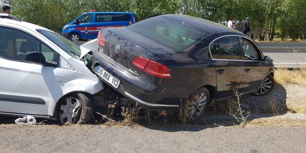 Ağrı İl Sağlık Müdürlüğü’ne ait makam aracı, Patnos dönüşünde kaza yaptı