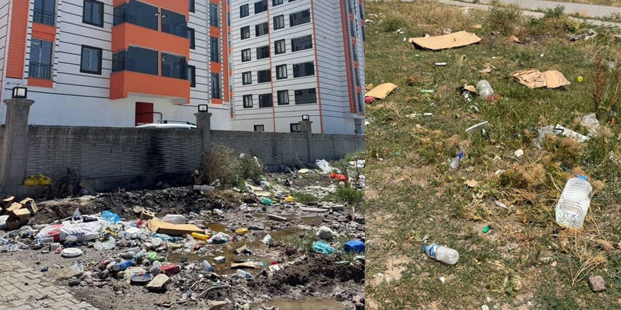 Kars’ta inşaat atıkları mahalle sakinlerini canından bezdirdi