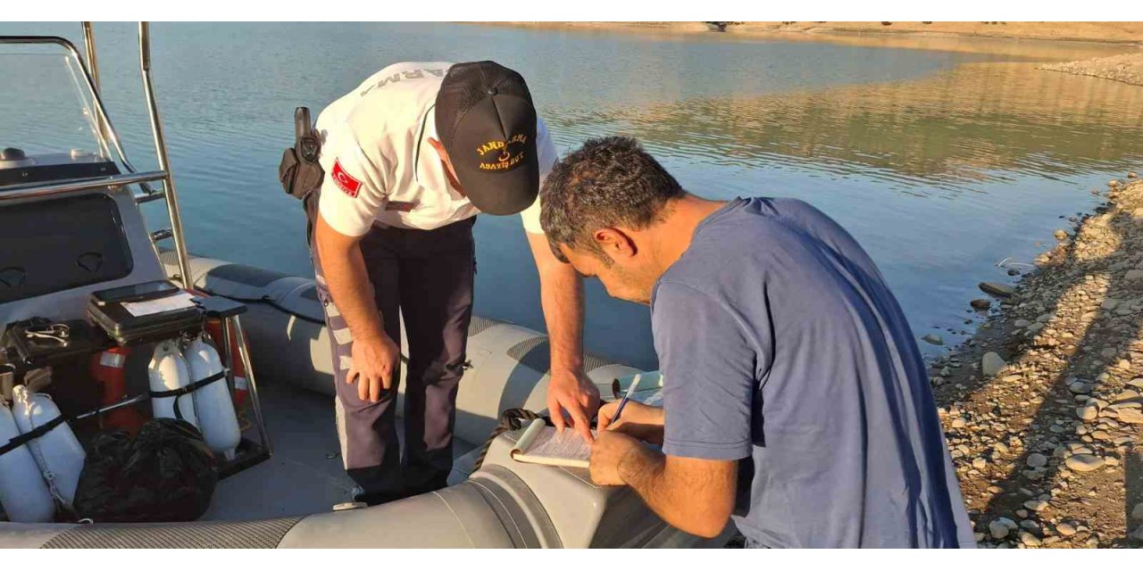 Yasak ağ ile balık tutan şahsa ceza
