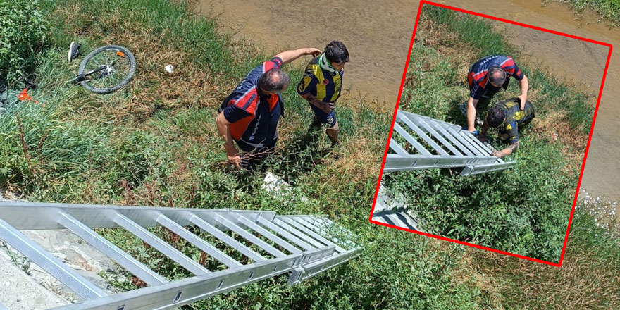 Kars'ta kanala düşen çocuk itfaiye tarafından kurtarıldı