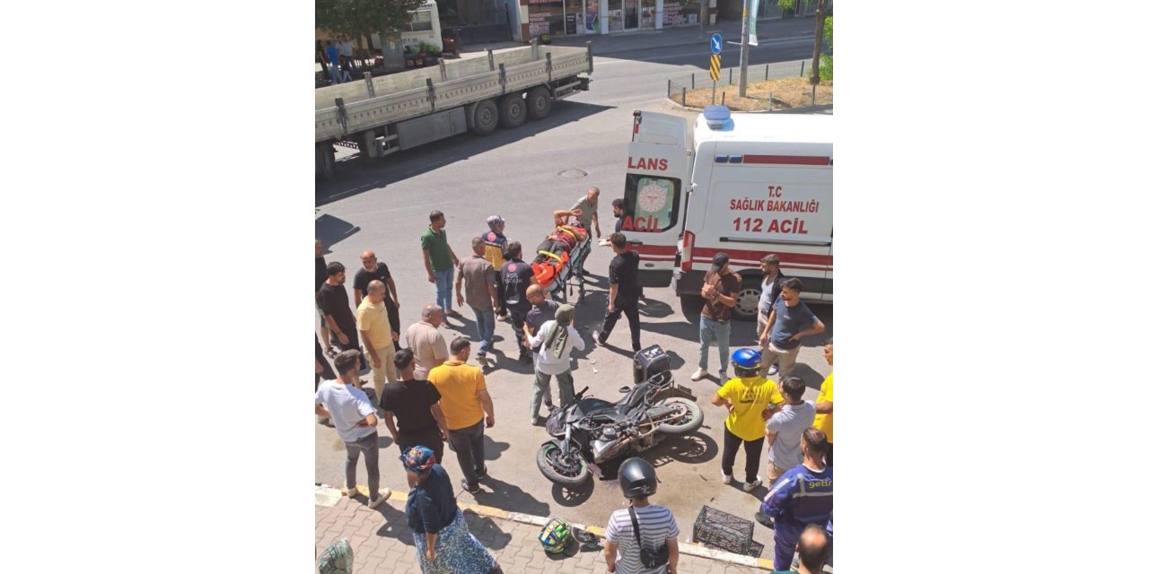 Iğdır’da tır motosiklete çarptı: 1 yaralı