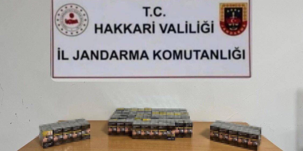 Çukurca’da 985 paket kaçak sigara ele geçirildi
