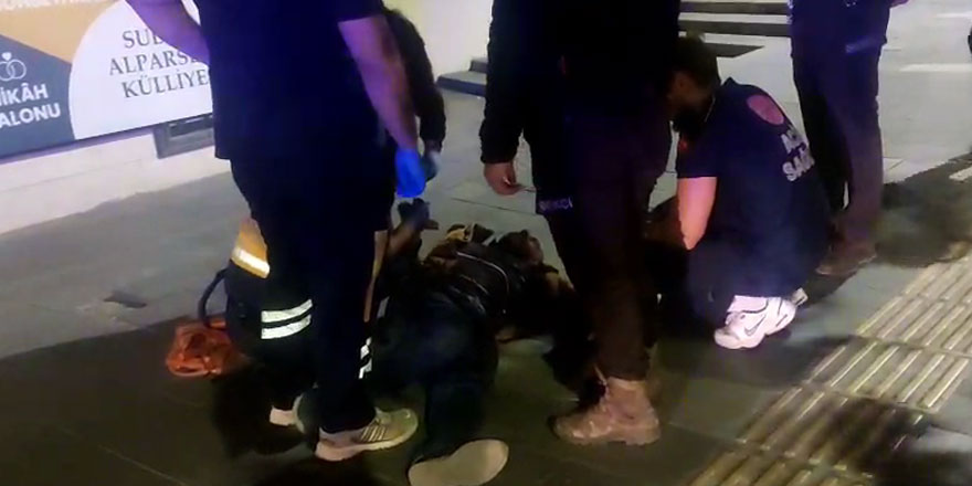 Kars'ta fenalaşan vatandaşa ekipler müdahale etti