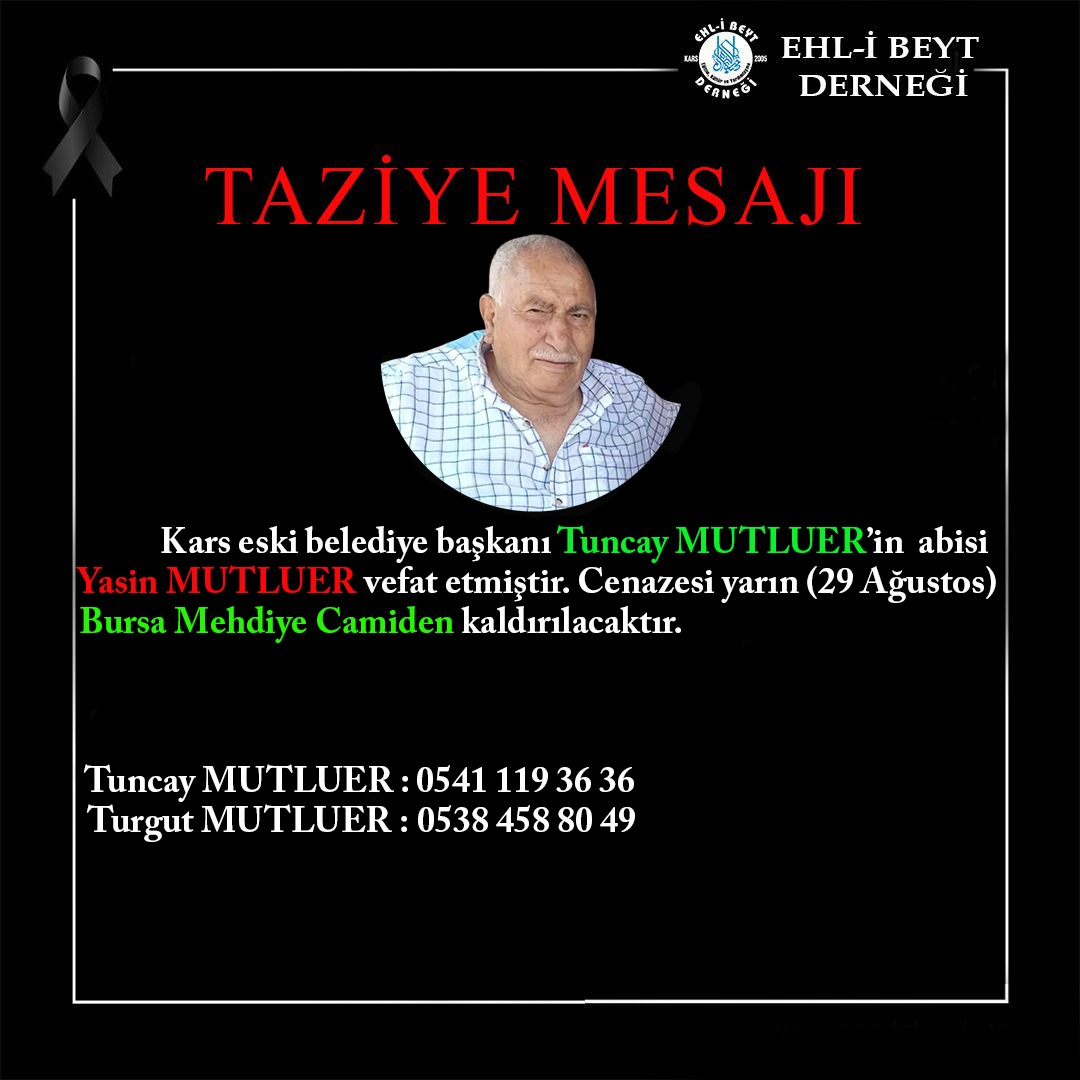 TAZİYE MESAJI